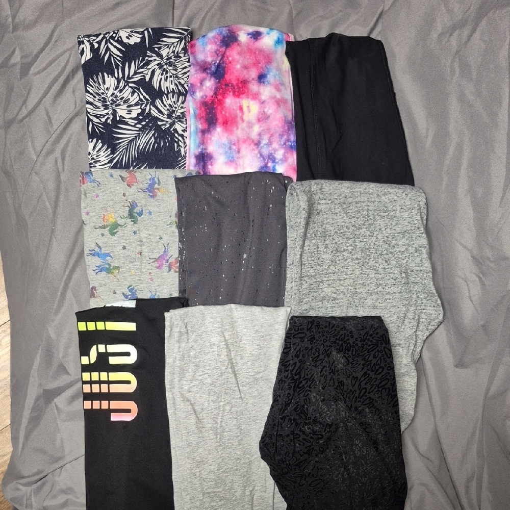 Assorted Kids Leggings Bundle ×9